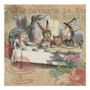 Pôster Aventuras de Alice no País das Maravilhas - Chá Ma