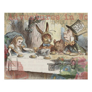 Pôster Aventuras de Alice no País das Maravilhas Festa do