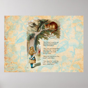 Poster Aventuras de Alice no País das Maravilhas Gato de 