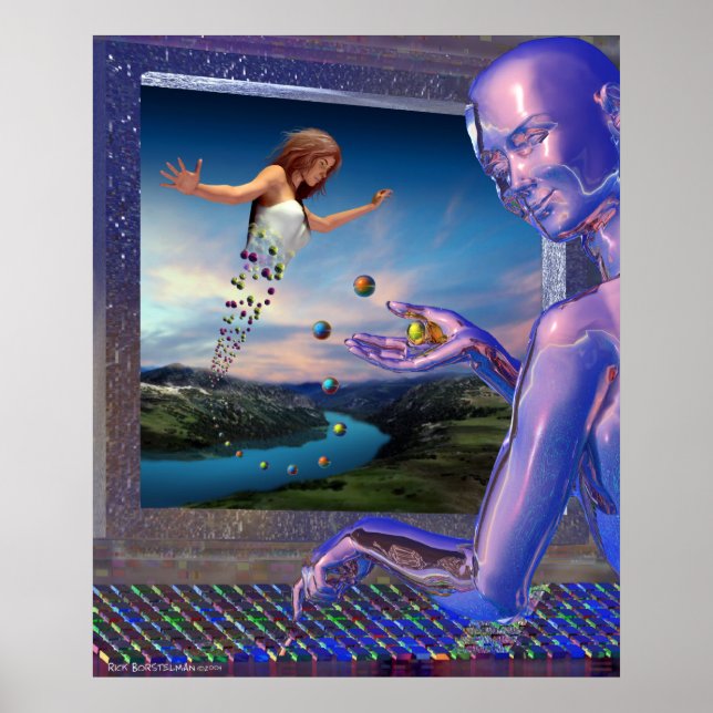 Poster Aventuras em um Computador (Frente)