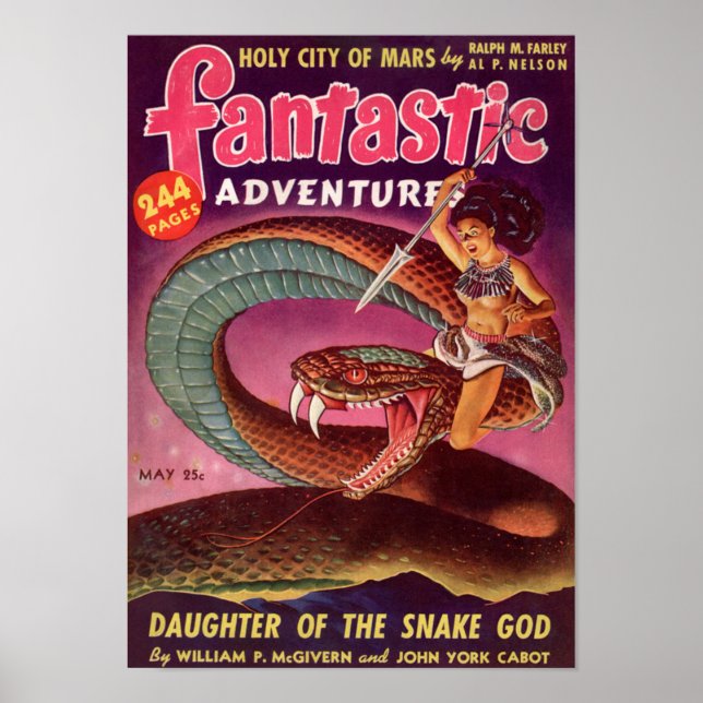 Poster Aventuras Fantásticas — Filha do Deus Cobra (Frente)