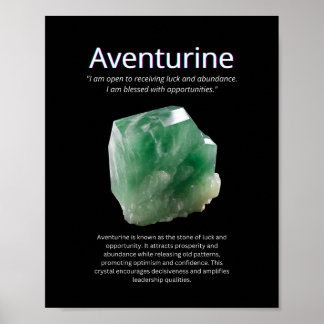 Poster Aventurina Crystal Stone Significa