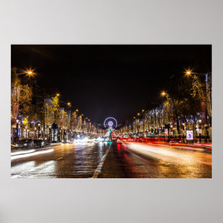 Poster Avenue Champs-Elysees