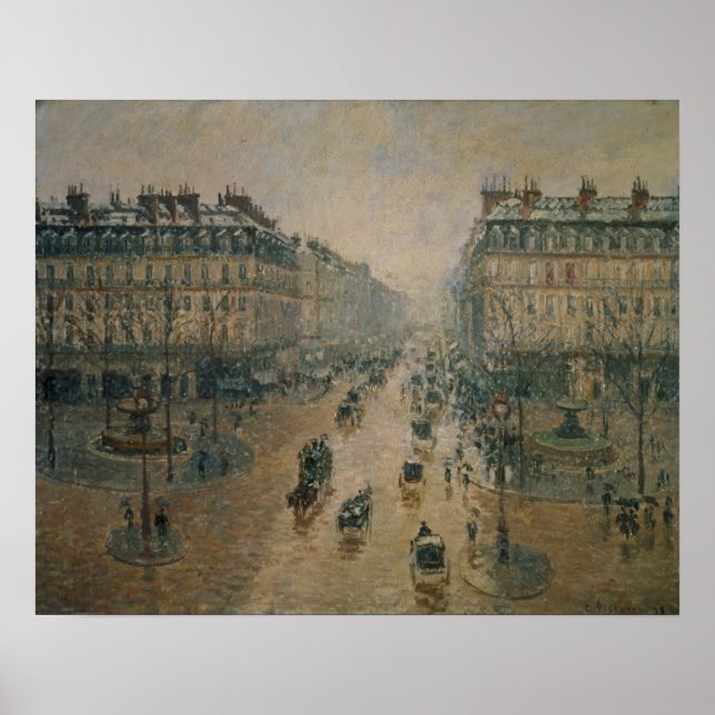 Poster Avenue de L'Opera, Paris, 1898 (Frente)