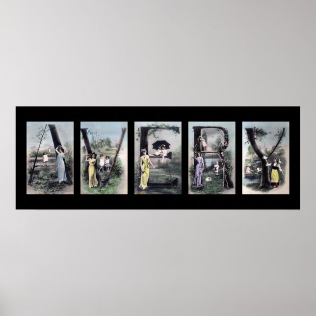 Poster AVERY alfabeto - texto (Frente)