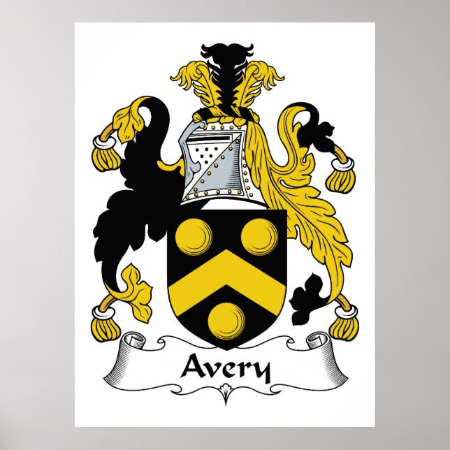 Pôster Avery Family Crest (Frente)