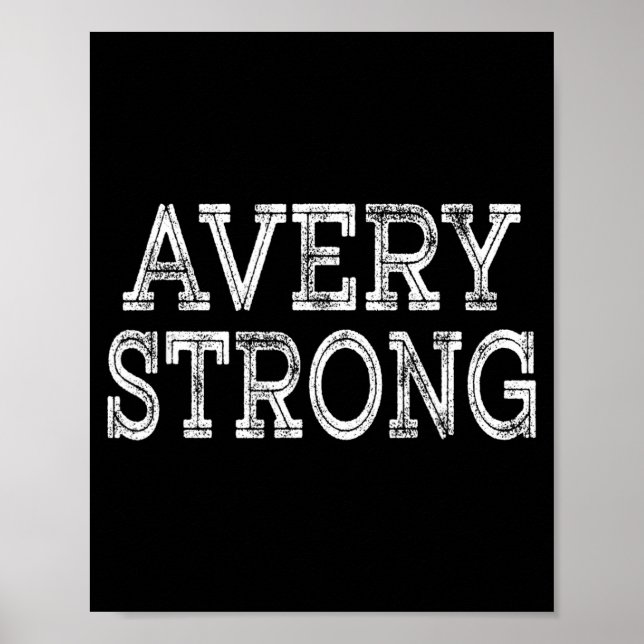 Poster Avery strong squad family reunion last name team  (Frente)