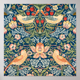 Poster Aves Cuecas, Morango Ladrões Arte Vintage