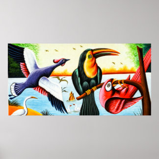 Pôster Aves de Arte rickshaw