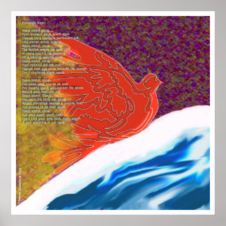 Pôster Aves de capoeira para baixo