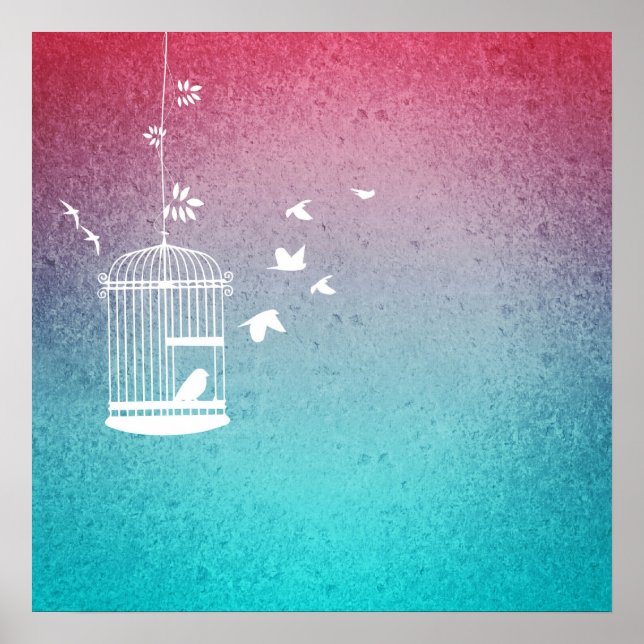 Pôster Aves e Aves Vintage (Frente)