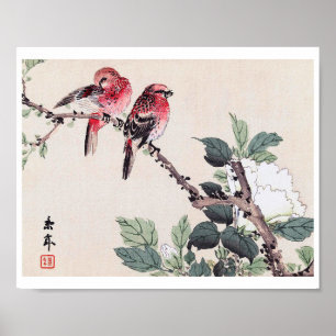 Poster Aves e Flor, Imao Keinen