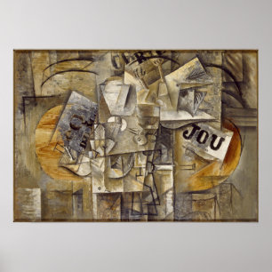 Poster Aves mortos por Pablo Picasso (1912)