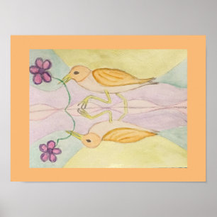 Poster aves refletem