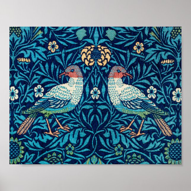 Poster Aves, William Morris (Frente)