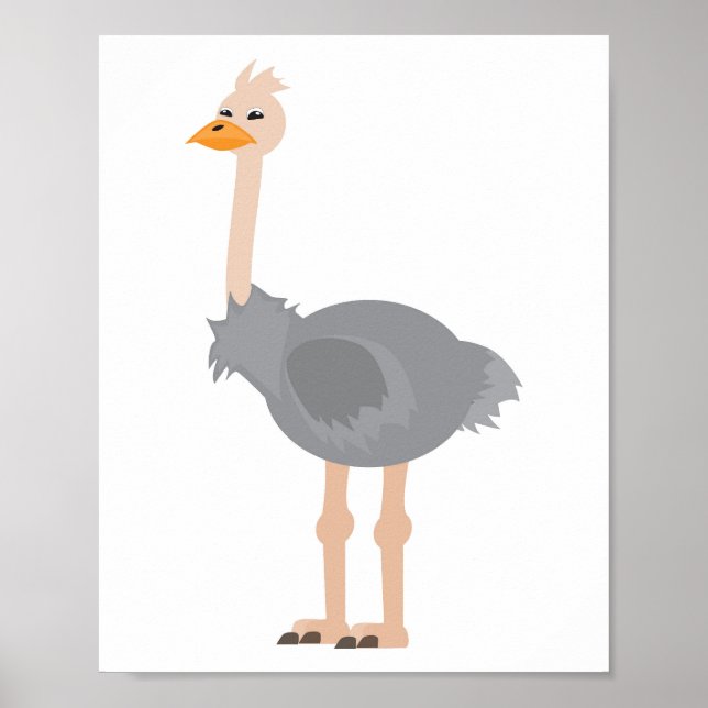 Poster Avestruz (Frente)