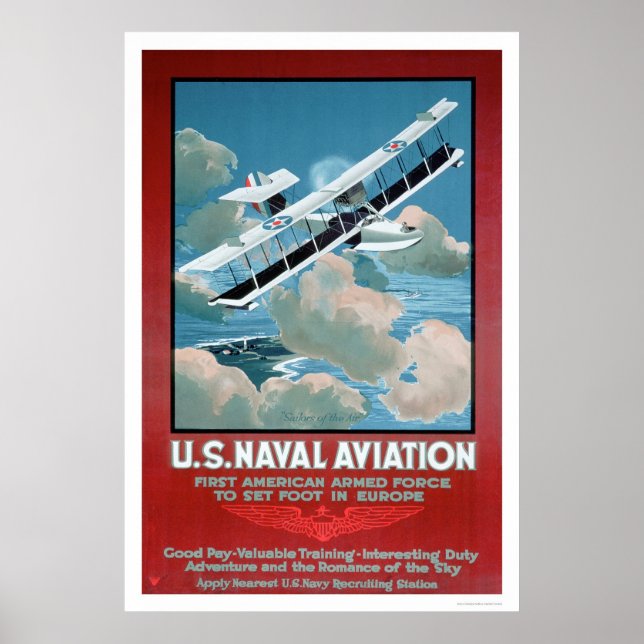 Poster Aviação Naval dos EUA (US02304) (Frente)