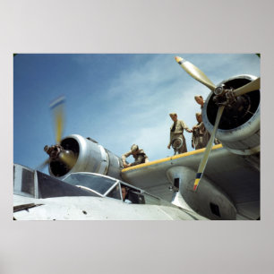 Pôster Aviação WW2 naval