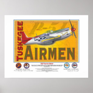 Pôster Aviador de Tuskegee