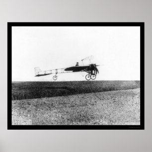 Poster Aviador francês Louis Bleriot 1909
