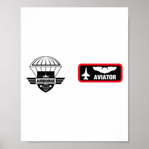 Poster Aviador militar Jet Fighter Pilot Halloween Costu