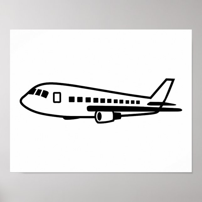 Poster Avião (Frente)