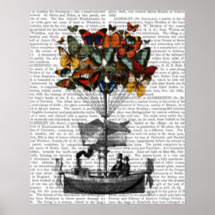 Pôster Avião Borboleta