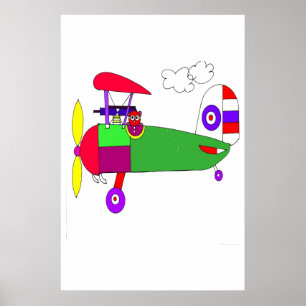 POSTER AVIÃO DA PRIMEIRA GUERRA MUNDIAL