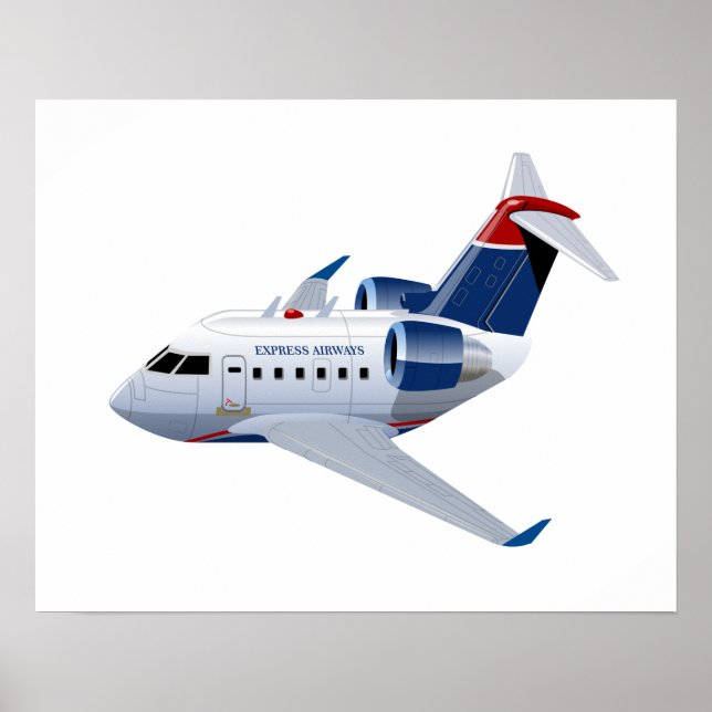 Poster Avião de animação (Frente)