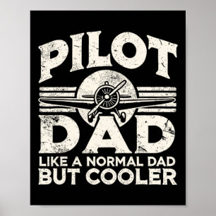 Poster Avião-piloto Pai