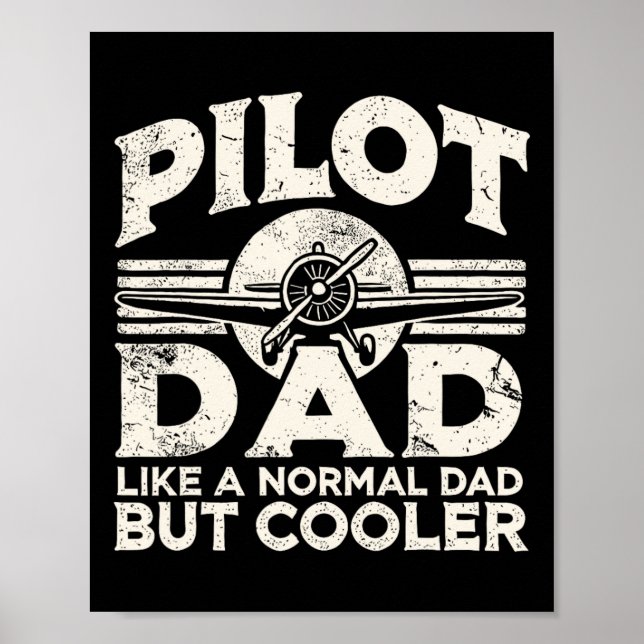 Poster Avião-piloto Pai (Frente)