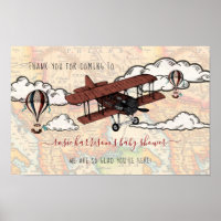 Avião Vintage | Viagem Chá de fraldas Bem-vindo