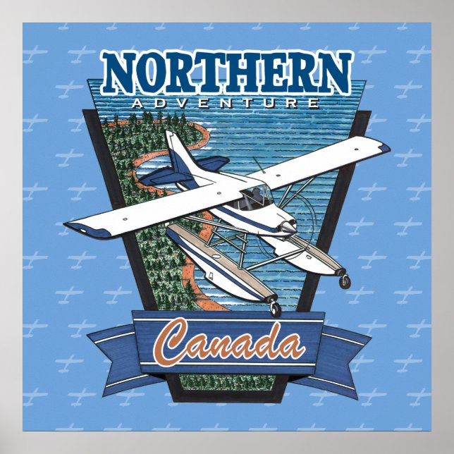 Poster Aviation Canada Norte Adventure (Frente)