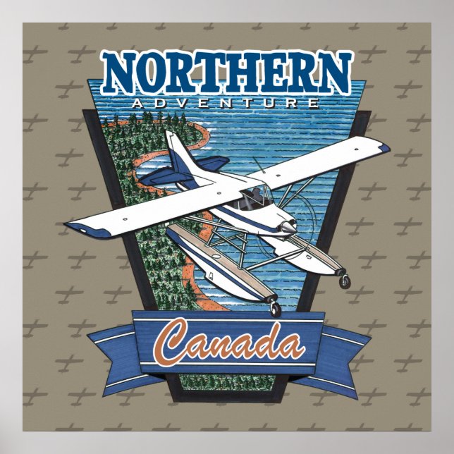 Poster Aviation Canada Norte Adventure (Frente)