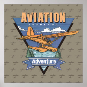 Pôster Aviation Seaplane Adventure