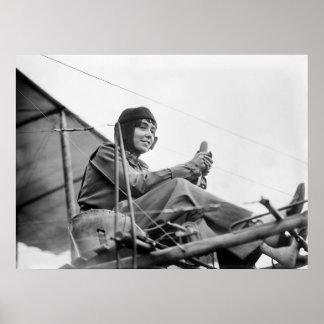 Pôster Aviator Hélène Dutrieu