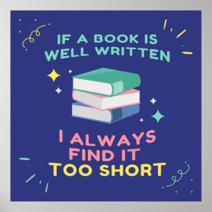 Poster Avid Reader I - Citação de Jane Austen