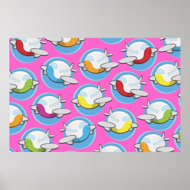 Pôster Aviões Brinquedos (Frente)