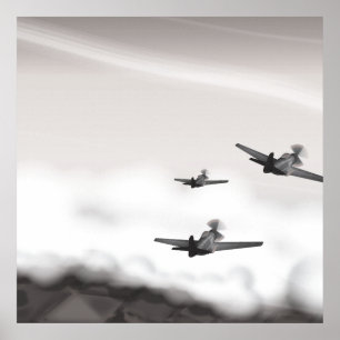Poster Aviões da Segunda Guerra Mundial