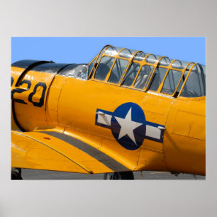 Pôster aviões de lutador da segunda guerra mundial
