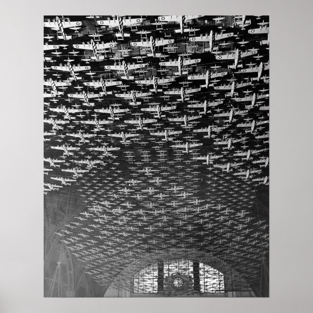 Pôster Aviões modelo, 1943. Vintage Photo (Frente)