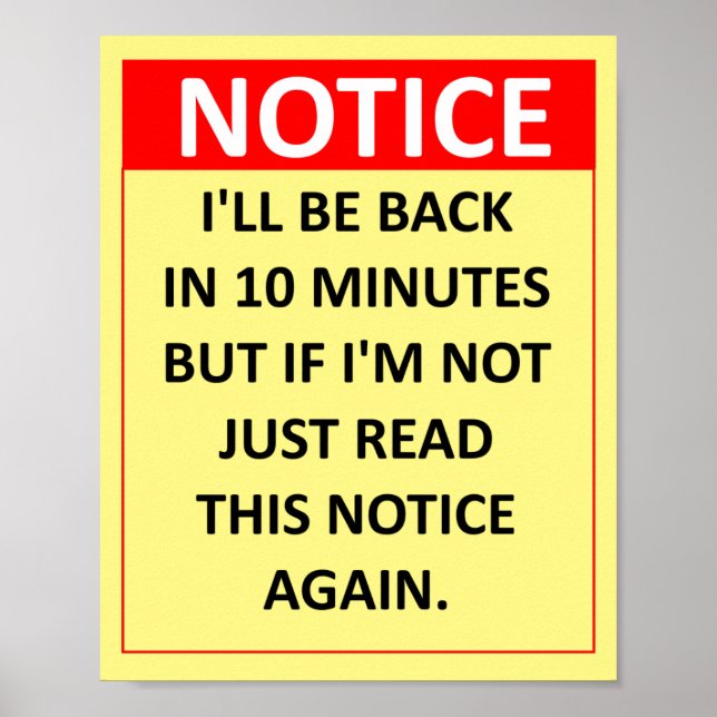 Poster Aviso (Frente)