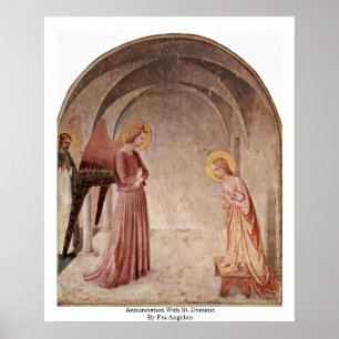 Poster Aviso com o St Dominic por Fra Angelico