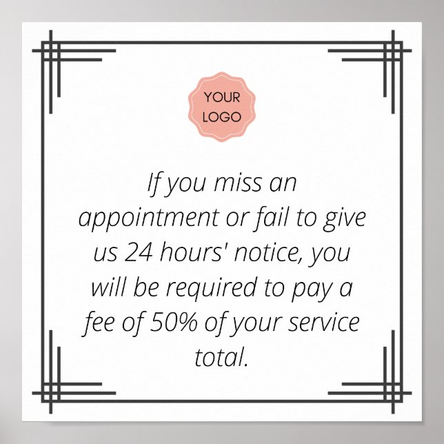 Poster Aviso de cancelamento (Frente)