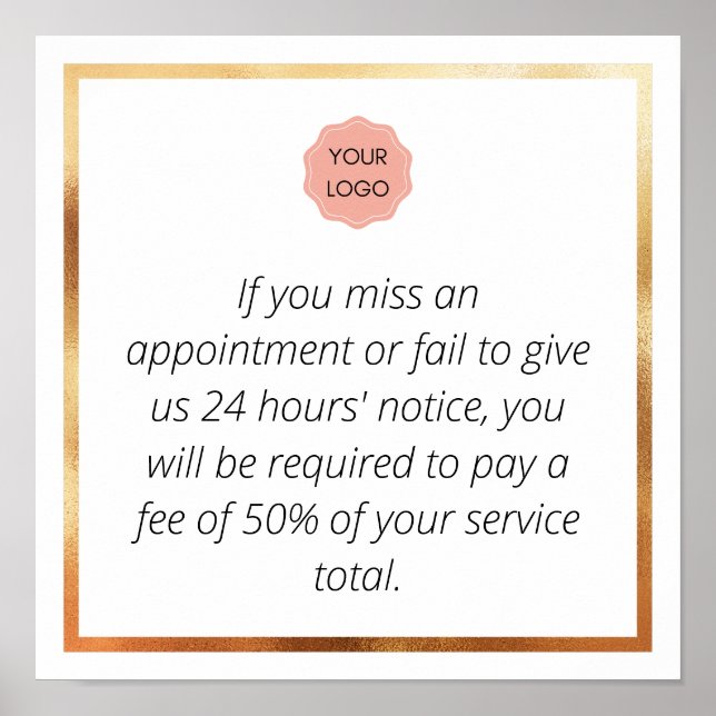 Poster Aviso de cancelamento (Frente)