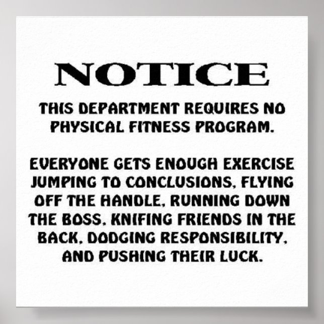 Poster Aviso de Cargo (Frente)