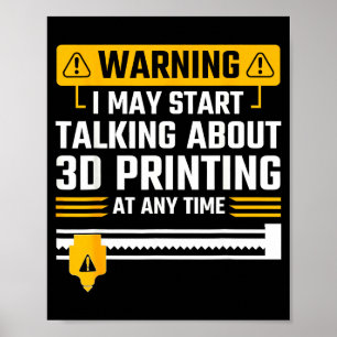 Poster Aviso Eu Posso Começar a Falar Sobre Tecnologia de
