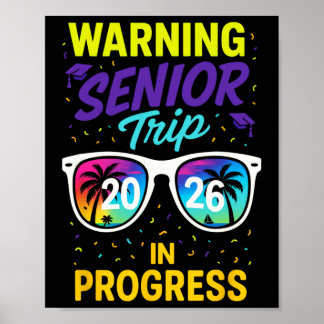 Poster Aviso Viagem de Formatura 2026 - Diversão nas Féri