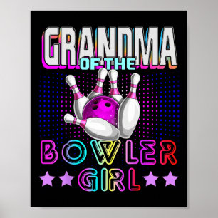 Poster Avó Da Garota de Boliche Família Correspondente de