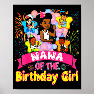 Poster Avó da Menina de Aniversário Gracie Bonecas de Ani